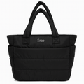 Soft Handle Puffy Tote Bag