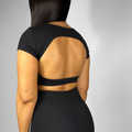 SoftFlex Open Back Crop Top