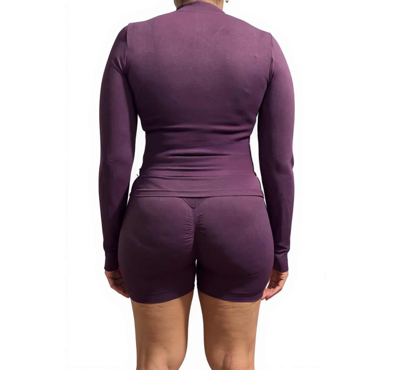 Seamless Jacket and Shorts Matching Set