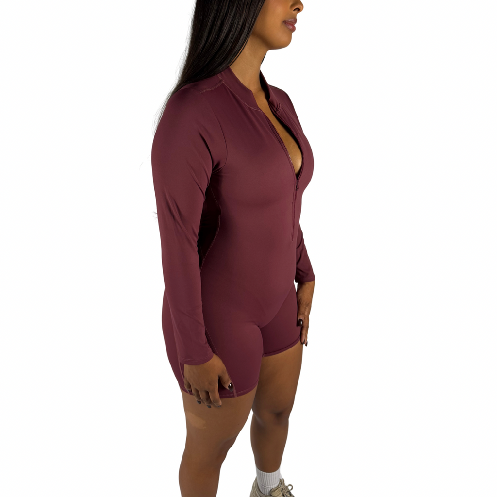 Edge Open Back Scrunch Romper