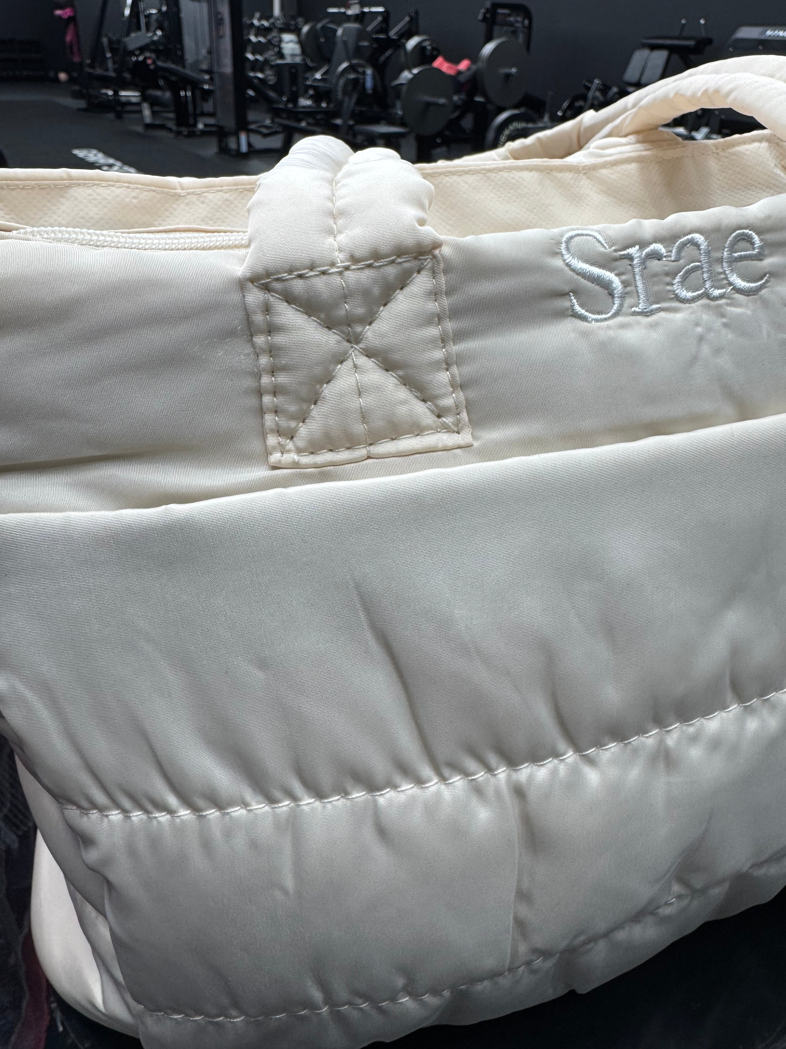 Soft Handle Puffy Tote Bag
